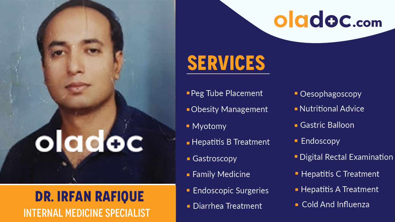 Services  provided by Dr. Irfan Rafique